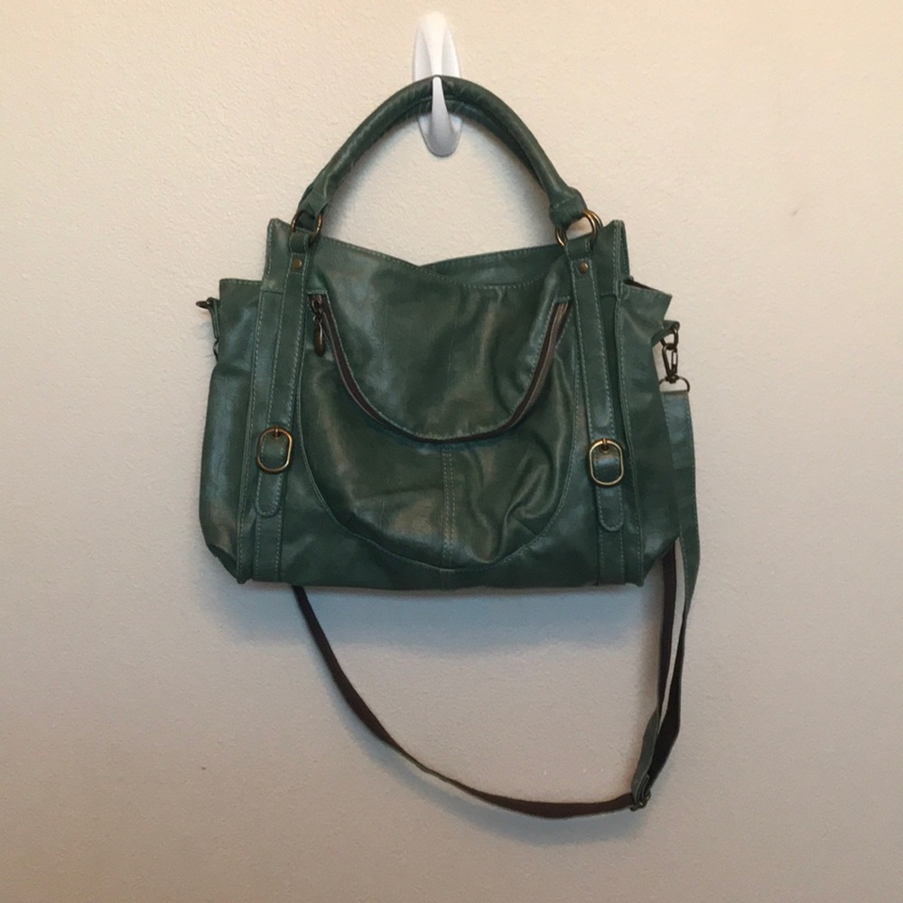 Sea green purse